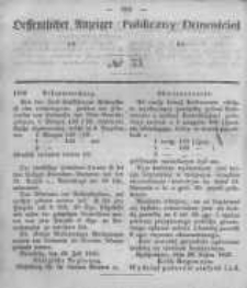 Oeffentlicher Anzeiger zum Amtsblatt No.33 der Königl. Preuss. Regierung zu Bromberg. 1847