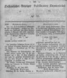Oeffentlicher Anzeiger zum Amtsblatt No.35 der K&ouml;nigl. Preuss. Regierung zu Bromberg. 1847