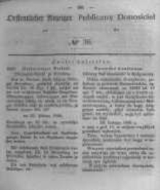 Oeffentlicher Anzeiger zum Amtsblatt No.36 der K&ouml;nigl. Preuss. Regierung zu Bromberg. 1847