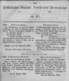 Oeffentlicher Anzeiger zum Amtsblatt No.43 der K&ouml;nigl. Preuss. Regierung zu Bromberg. 1847