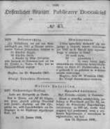 Oeffentlicher Anzeiger zum Amtsblatt No.43 der Königl. Preuss. Regierung zu Bromberg. 1847