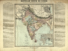 Nouvelle carte de l'Inde. Pour suivre les operations militaires dans les possessions anglaises