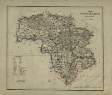 Karte des Schubiner Kreises Regr. Bezk. Bromberg. H. Delius lith.