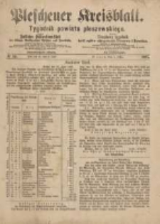 Pleschener Kreisblatt.Tygodnik Powiatu Pleszewskiego: zugleich: Amtliches Publications-Blatt der Königl. Amtsgerichte Pleschen und Jarotschin: zarazem: Urzędowy tygodnik Król. sądów okręgowych Pleszewa i Jarocina 1887.07.09 Jg.35 Nr55