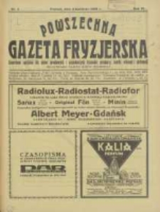 Powszechna Gazeta Fryzjerska : organ Związku Polskich Cechów Fryzjerskich 1926.04.04 R.4 Nr4