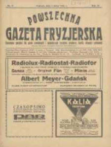 Powszechna Gazeta Fryzjerska : organ Związku Polskich Cech&oacute;w Fryzjerskich 1926.05.01 R.4 Nr5