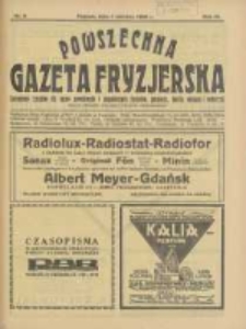 Powszechna Gazeta Fryzjerska : organ Związku Polskich Cech&oacute;w Fryzjerskich 1926.06.01 R.4 Nr6