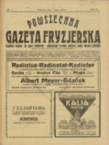 Powszechna Gazeta Fryzjerska : organ Związku Polskich Cech&oacute;w Fryzjerskich 1926.07.01 R.4 Nr7