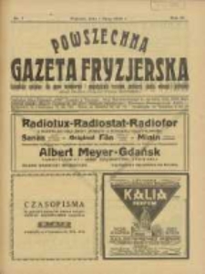 Powszechna Gazeta Fryzjerska : organ Związku Polskich Cechów Fryzjerskich 1926.07.01 R.4 Nr7