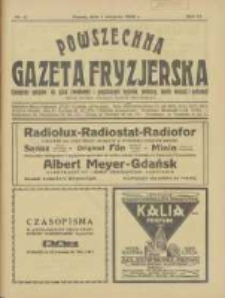 Powszechna Gazeta Fryzjerska : organ Związku Polskich Cech&oacute;w Fryzjerskich 1926.08.01 R.4 Nr8