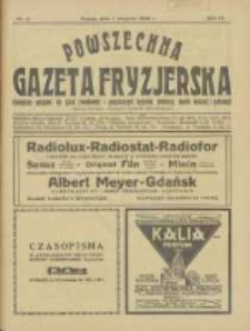 Powszechna Gazeta Fryzjerska : organ Związku Polskich Cechów Fryzjerskich 1926.08.01 R.4 Nr8