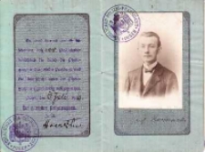 Paszport Józefa Kostrzewskiego z r. 1916