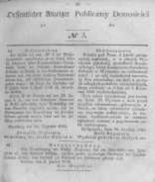 Oeffentlicher Anzeiger zum Amtsblatt No.3 der K&ouml;nigl. Preuss. Regierung zu Bromberg. 1846