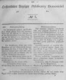 Oeffentlicher Anzeiger zum Amtsblatt No.5 der Königl. Preuss. Regierung zu Bromberg. 1846