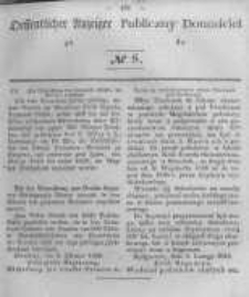 Oeffentlicher Anzeiger zum Amtsblatt No.8 der K&ouml;nigl. Preuss. Regierung zu Bromberg. 1846