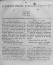 Oeffentlicher Anzeiger zum Amtsblatt No.13 der K&ouml;nigl. Preuss. Regierung zu Bromberg. 1846