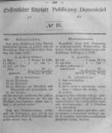 Oeffentlicher Anzeiger zum Amtsblatt No.16 der K&ouml;nigl. Preuss. Regierung zu Bromberg. 1846