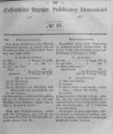 Oeffentlicher Anzeiger zum Amtsblatt No.16 der Königl. Preuss. Regierung zu Bromberg. 1846