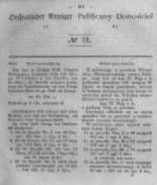 Oeffentlicher Anzeiger zum Amtsblatt No.21 der Königl. Preuss. Regierung zu Bromberg. 1846