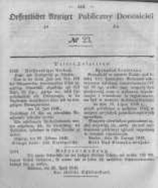 Oeffentlicher Anzeiger zum Amtsblatt No.23 der K&ouml;nigl. Preuss. Regierung zu Bromberg. 1846