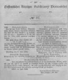 Oeffentlicher Anzeiger zum Amtsblatt No.27 der K&ouml;nigl. Preuss. Regierung zu Bromberg. 1846