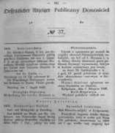 Oeffentlicher Anzeiger zum Amtsblatt No.37 der K&ouml;nigl. Preuss. Regierung zu Bromberg. 1846