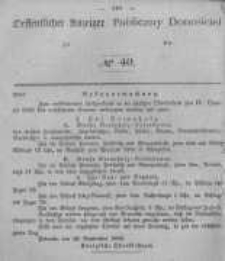 Oeffentlicher Anzeiger zum Amtsblatt No.40 der Königl. Preuss. Regierung zu Bromberg. 1846