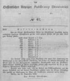 Oeffentlicher Anzeiger zum Amtsblatt No.42 der K&ouml;nigl. Preuss. Regierung zu Bromberg. 1846