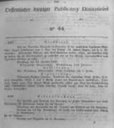 Oeffentlicher Anzeiger zum Amtsblatt No.44 der K&ouml;nigl. Preuss. Regierung zu Bromberg. 1846