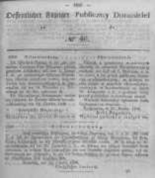 Oeffentlicher Anzeiger zum Amtsblatt No.46 der K&ouml;nigl. Preuss. Regierung zu Bromberg. 1846