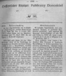 Oeffentlicher Anzeiger zum Amtsblatt No.50 der K&ouml;nigl. Preuss. Regierung zu Bromberg. 1846
