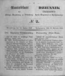 Amtsblatt der K&ouml;niglichen Preussischen Regierung zu Bromberg. 1849.01.12 No.2