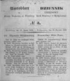 Amtsblatt der K&ouml;niglichen Preussischen Regierung zu Bromberg. 1849.01.19 No.3
