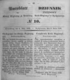 Amtsblatt der K&ouml;niglichen Preussischen Regierung zu Bromberg. 1849.03.09 No.10