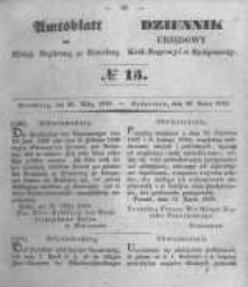 Amtsblatt der K&ouml;niglichen Preussischen Regierung zu Bromberg. 1849.03.30 No.13