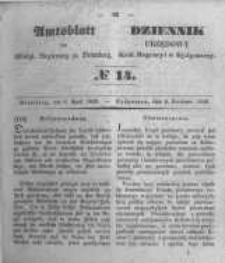 Amtsblatt der K&ouml;niglichen Preussischen Regierung zu Bromberg. 1849.04.06 No.14