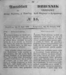 Amtsblatt der Königlichen Preussischen Regierung zu Bromberg. 1849.04.13 No.15