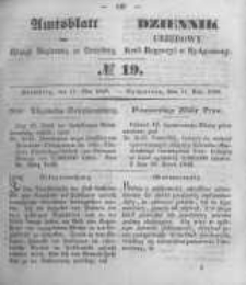 Amtsblatt der K&ouml;niglichen Preussischen Regierung zu Bromberg. 1849.05.11 No.19