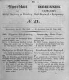 Amtsblatt der Königlichen Preussischen Regierung zu Bromberg. 1849.05.25 No.21