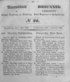 Amtsblatt der K&ouml;niglichen Preussischen Regierung zu Bromberg. 1849.06.01 No.22