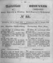 Amtsblatt der K&ouml;niglichen Preussischen Regierung zu Bromberg. 1849.08.17 No.33