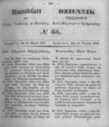Amtsblatt der K&ouml;niglichen Preussischen Regierung zu Bromberg. 1849.08.31 No.35
