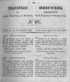 Amtsblatt der Königlichen Preussischen Regierung zu Bromberg. 1849.09.14 No.37