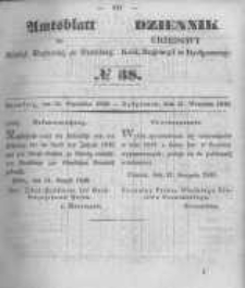 Amtsblatt der K&ouml;niglichen Preussischen Regierung zu Bromberg. 1849.09.21 No.38