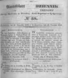 Amtsblatt der K&ouml;niglichen Preussischen Regierung zu Bromberg. 1849.09.28 No.39