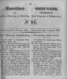 Amtsblatt der K&ouml;niglichen Preussischen Regierung zu Bromberg. 1849.11.02 No.44