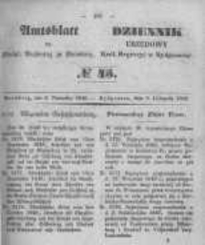 Amtsblatt der K&ouml;niglichen Preussischen Regierung zu Bromberg. 1849.11.09 No.45