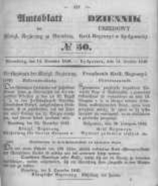 Amtsblatt der K&ouml;niglichen Preussischen Regierung zu Bromberg. 1849.12.14 No.50