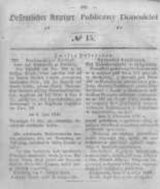 Oeffentlicher Anzeiger zum Amtsblatt No.15 der K&ouml;nigl. Preuss. Regierung zu Bromberg. 1846