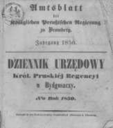 Amtsblatt der Königlichen Preussischen Regierung zu Bromberg. 1850.01.04 No.1